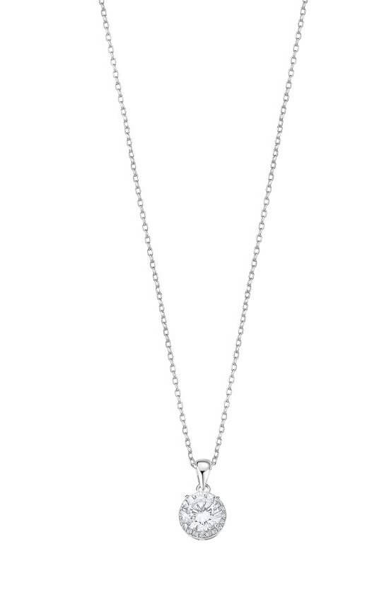 Lotus Silver Elegantní stříbrný náhrdelník s čirými zirkony LP3104-1/1 (řetízek, přívěsek) - Náhrdelníky