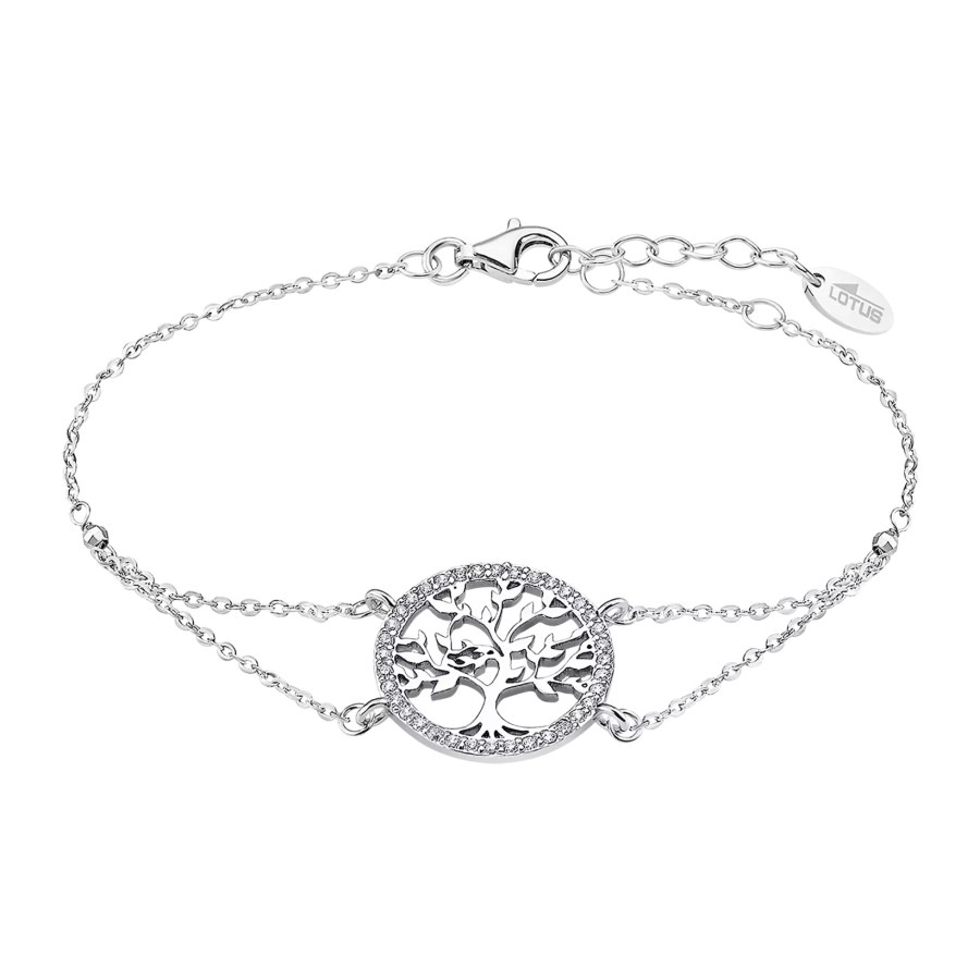 Lotus Silver Něžný stříbrný náramek Strom života s čirými zirkony LP1746-2/1 Lotus Silver Něžný stříbrný náramek Strom života s čirými zirkony LP1746-2/1 - Náramky Náramky se symboly