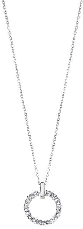 Lotus Silver Půvabný stříbrný náhrdelník s čirými zirkony LP3100-1/1 - Náhrdelníky