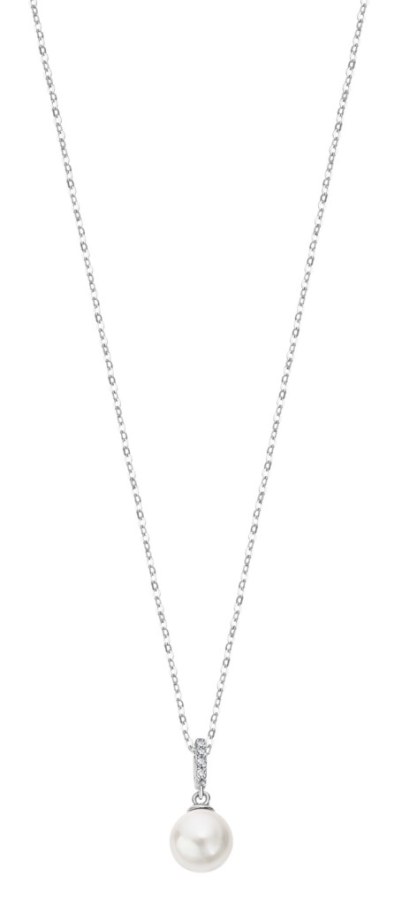 Lotus Silver Stříbrný náhrdelník s&nbsp;kultivovanou perlou Pearls LP3478-1/1 - Náhrdelníky Náhrdelníky s&nbsp;kameny