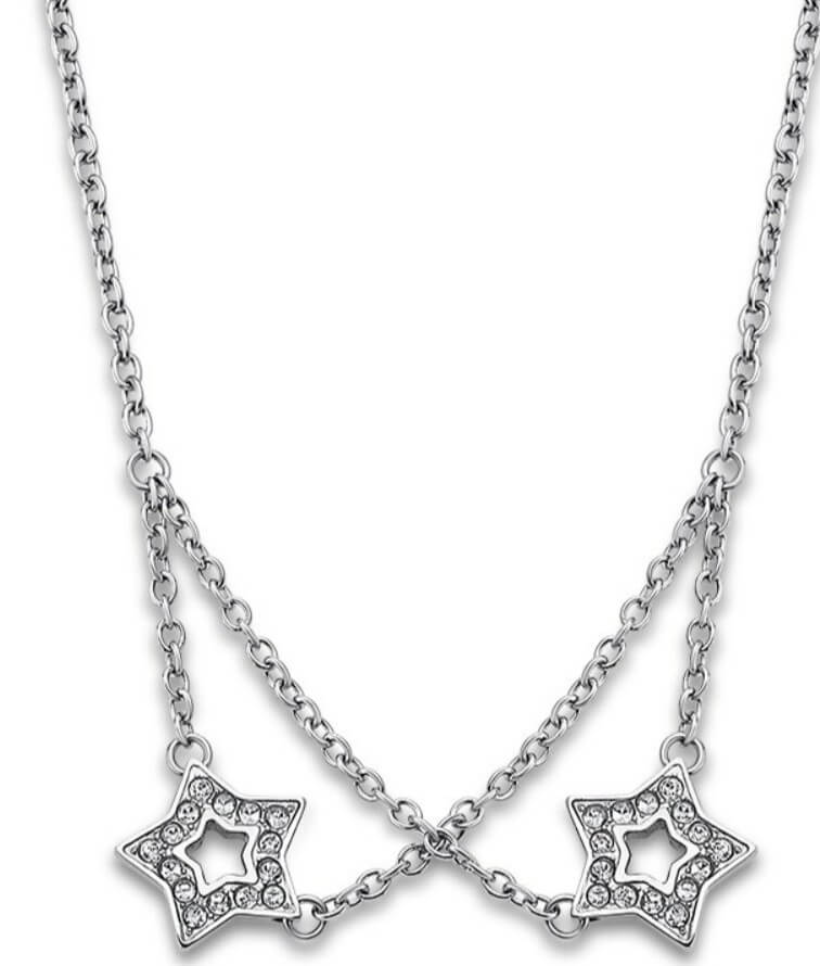Lotus Style Hvězdičkový náhrdelník s krystaly LS1885-1/1 - Náhrdelníky
