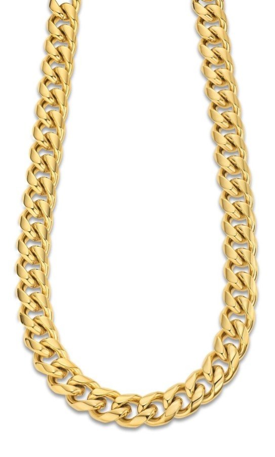 Lotus Style Masivní pozlacený náhrdelník Men in Black LS2215-1/1 - Náhrdelníky