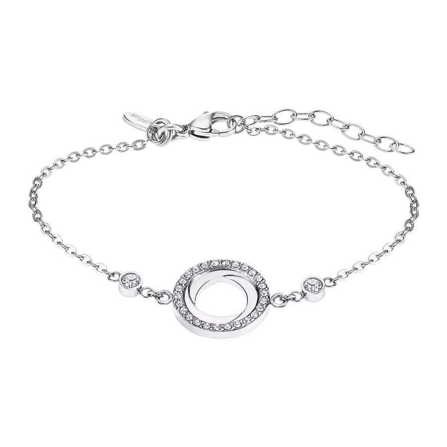 Lotus Style Ocelový náramek se třpytivým přívěskem Woman Basic LS2176-2/1 Lotus Style Ocelový náramek se třpytivým přívěskem Woman Basic LS2176-2/1 - Náramky Řetízkové náramky