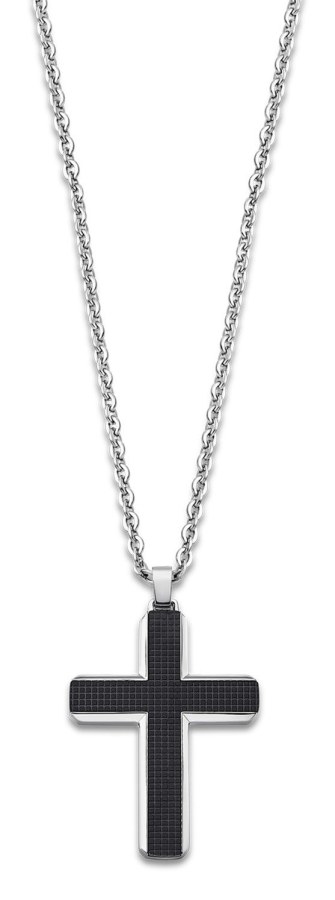 Lotus Style Pánský náhrdelník Křížek Men in Black LS1986-1/1 - Náhrdelníky
