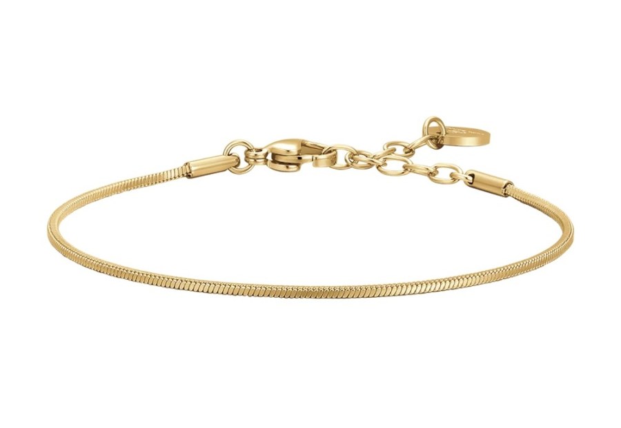 Luca Barra Jemný pozlacený náramek pro ženy Hádek BK2781 - Náramky Řetízkové náramky