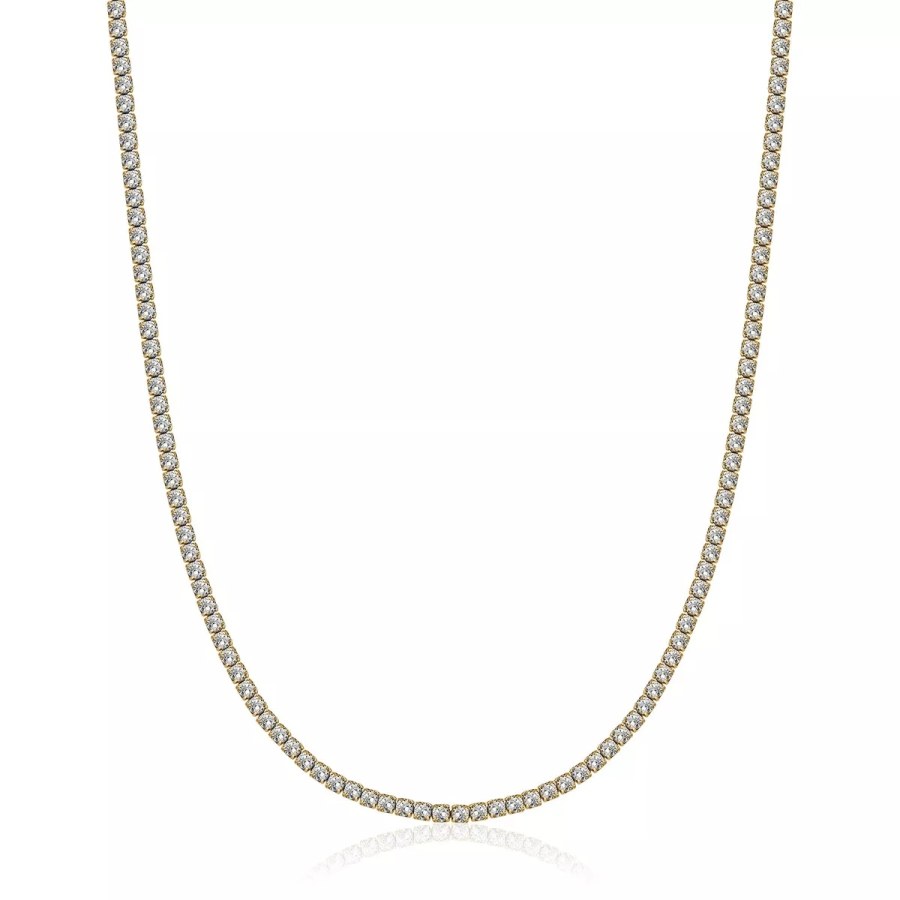 Luca Barra Tenisový náhrdelník s&nbsp;čirými krystaly CK1784 - Náhrdelníky Náhrdelníky s&nbsp;kameny