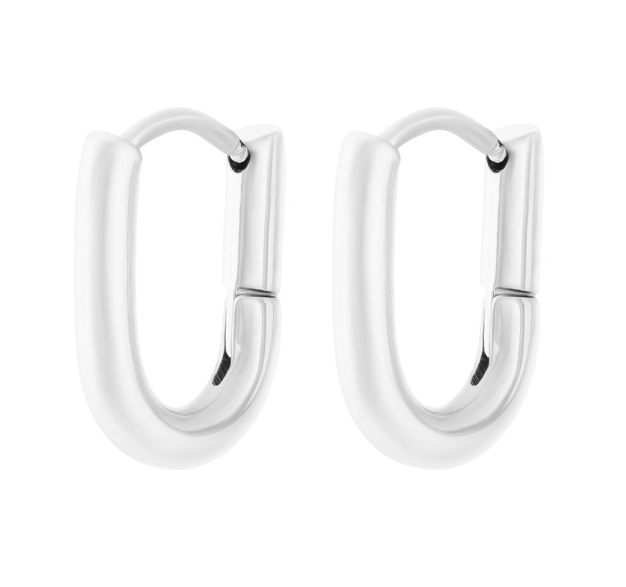Rosefield Luxusní oválné náušnice z oceli Essentials JTHCS-J423/JEOLS-J568/JEOSS-J570 1,4 x 1 cm Rosefield Luxusní oválné náušnice z oceli Essentials JTHCS-J423/JEOLS-J568/JEOSS-J570 1,4 x 1 cm - Náušnice Bez kamínků