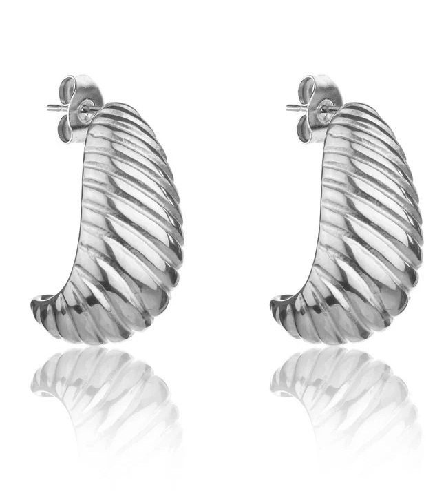 Marc Malone Elegantní ocelové náušnice MCE24040S - Náušnice Visací náušnice