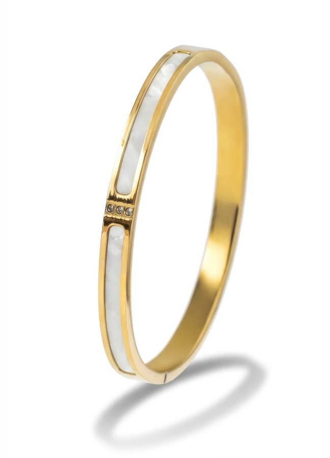 Marc Malone Elegantní pevný náramek pro ženy Haley MCB250396G