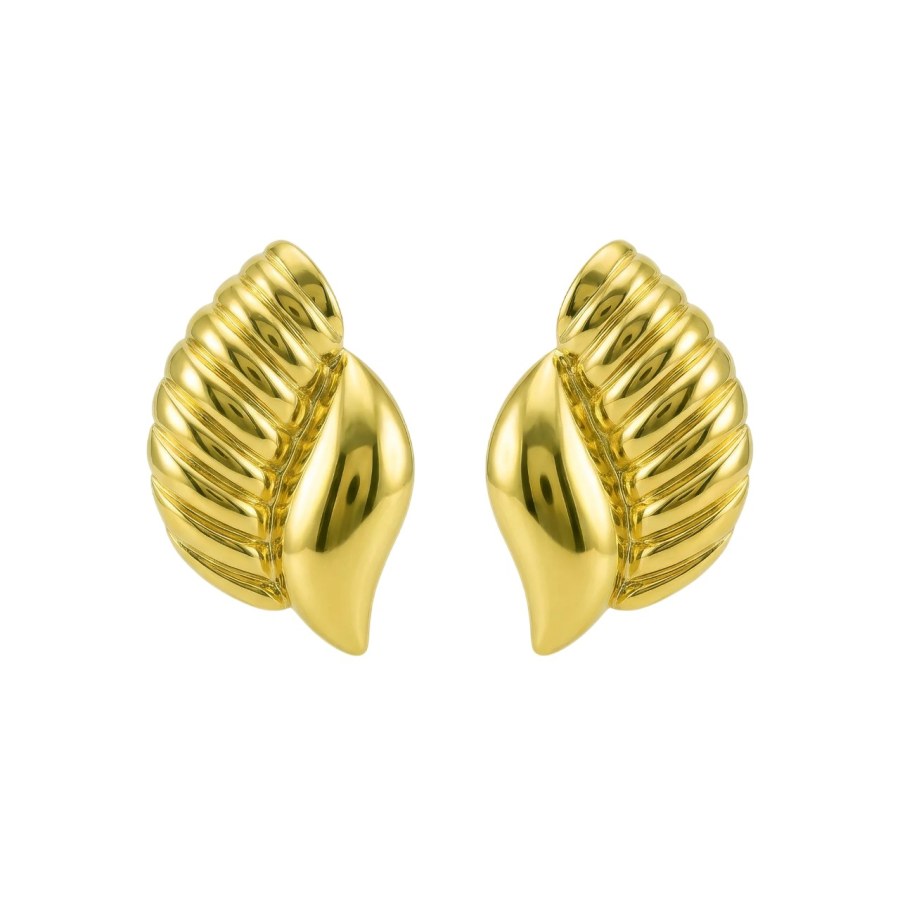 Marc Malone Elegantní pozlacené náušnice Bond Earrings MCE260681G