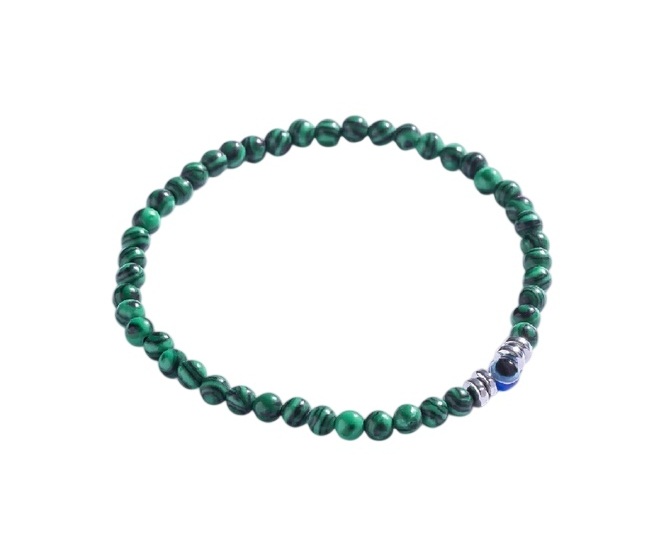 Marc Malone Pánský korálkový náramek s&nbsp;malachitem MCGB5092 - Náramky Korálkové náramky