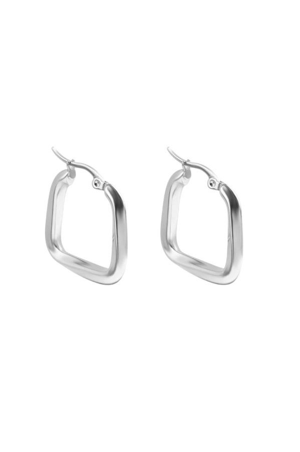 Marc Malone Moderní ocelové náušnice Kate Silver Earrings MCE250267S Marc Malone Moderní ocelové náušnice Kate Silver Earrings MCE250267S - Náušnice Kruhy