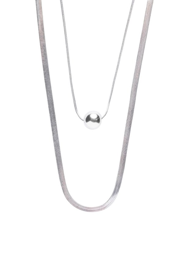 Marc Malone Módní ocelový náhrdelník Luna Silver Necklace MCN250257S Marc Malone Módní ocelový náhrdelník Luna Silver Necklace MCN250257S - Náhrdelníky Náhrdelníky s korálky