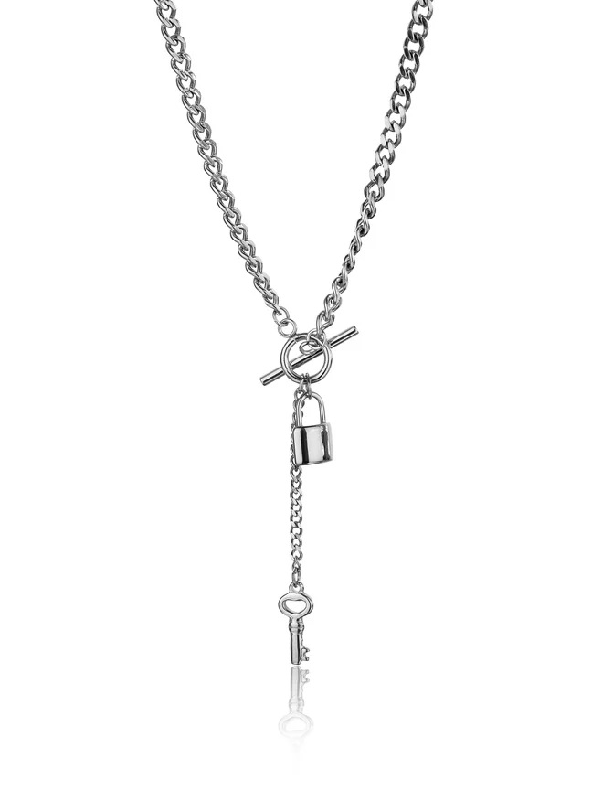 Marc Malone Originální ocelový náhrdelník Payton Silver Necklace MCN23111S - Náhrdelníky