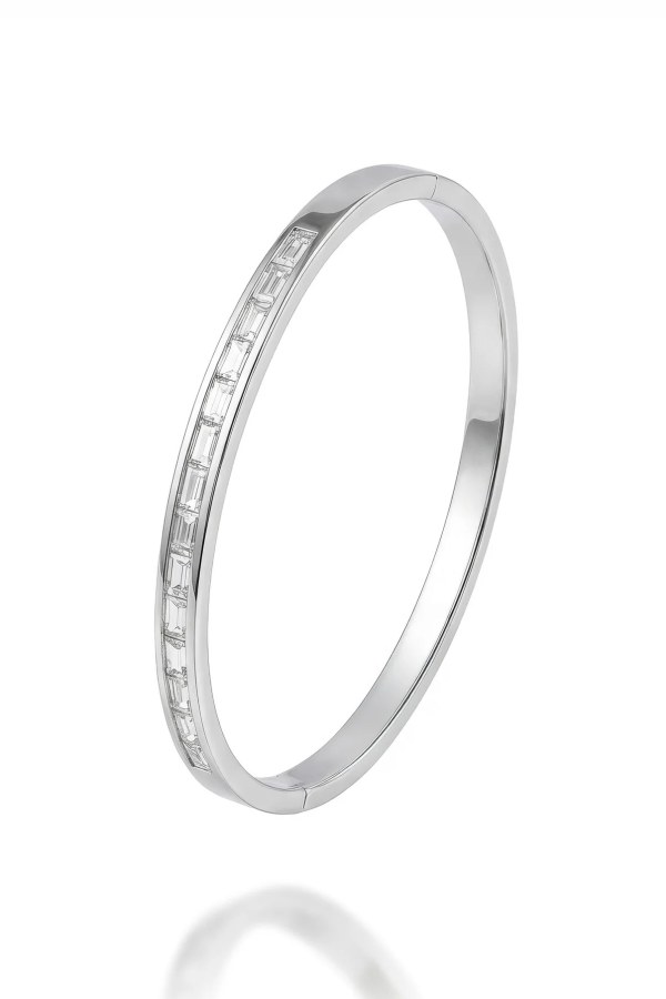 Marc Malone Oslnivý pevný náramek s&nbsp;krystaly MCB250230S - Náramky Pevné náramky