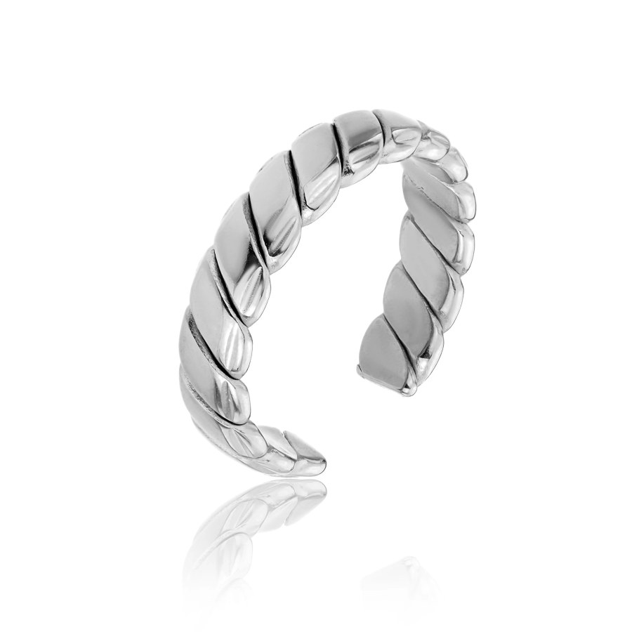 Marc Malone Otevřený ocelový prsten Morgan Silver Ring MCJ.R1025 - Prsteny Otevřené prsteny