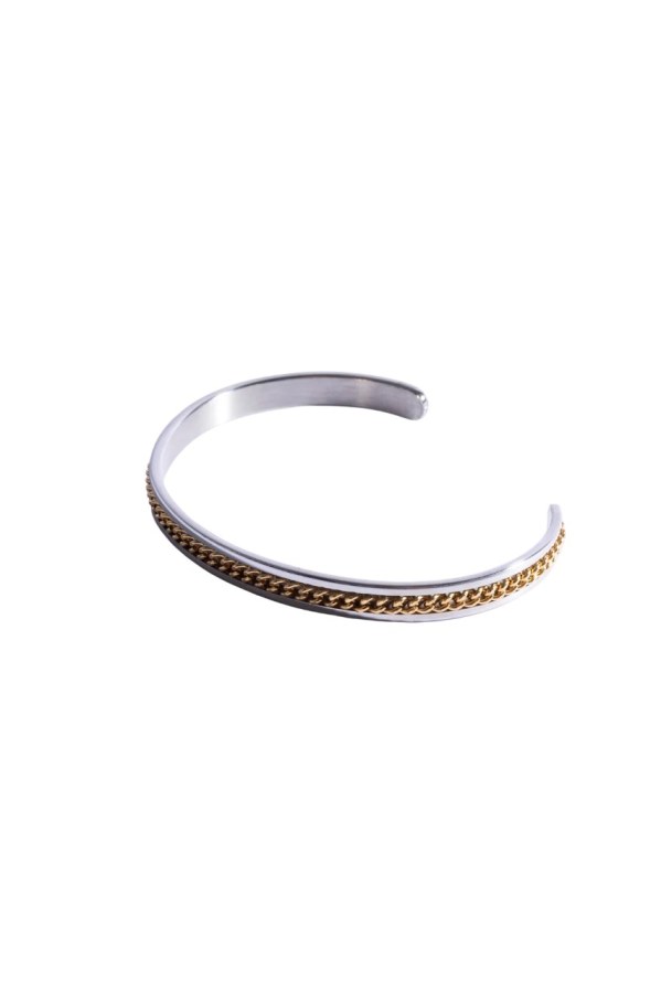 Marc Malone Pánský otevřený náramek z&nbsp;oceli MCGB6121 - Náramky Pevné náramky