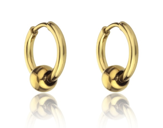 Marc Malone Pozlacené kruhové náušnice Everly Gold Earrings MCE23023G - Náušnice Kruhy