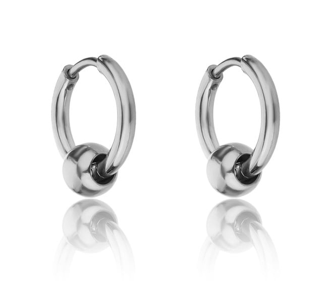 Marc Malone Ocelové kruhové náušnice Everly Silver Earrings MCE23023S - Náušnice Kruhy