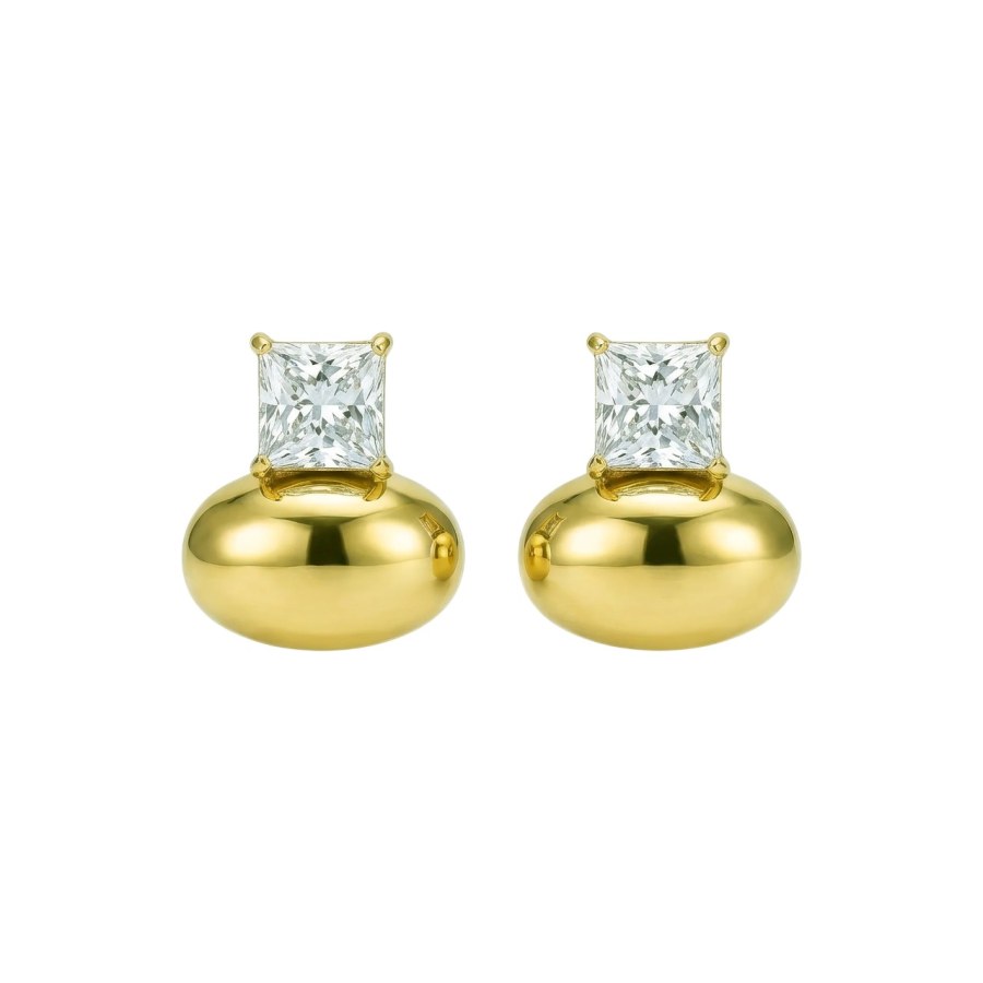 Marc Malone Pozlacené moderní náušnice Promise Earrings MCE260684G