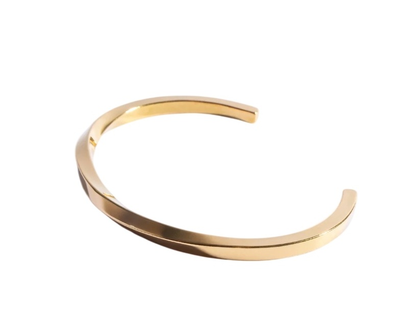 Marc Malone Pozlacený otevřený náramek pro muže Jack MCGB5117G - Náramky Pevné náramky