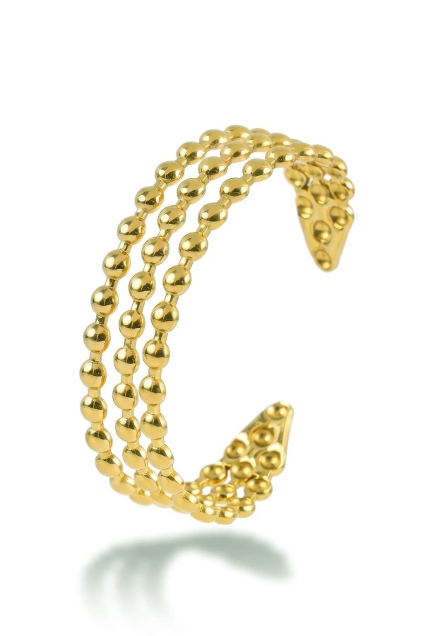 Marc Malone Trojitý pevný náramek z&nbsp;oceli Monela MCB260768G - Náramky Pevné náramky