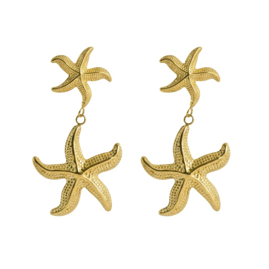 Marc Malone Výrazné náušnice Hvězdice Nebula Earrings MCE260735G