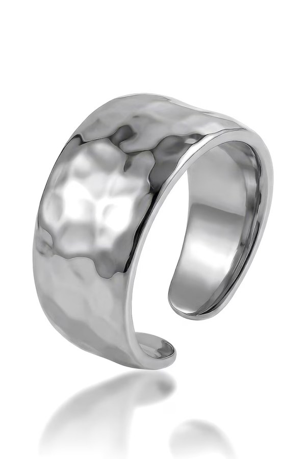 Marc Malone Výrazný otevřený prsten z oceli Olina MCR260792S