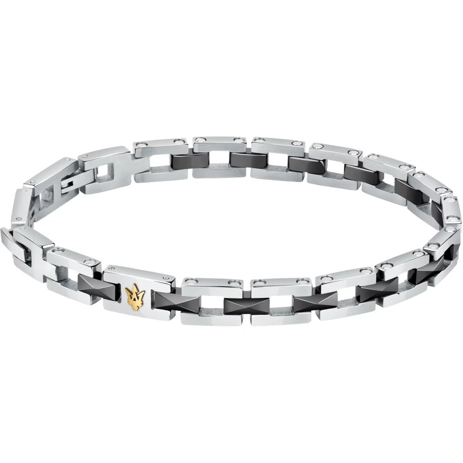 Maserati Fashion ocelový náramek pro muže Ceramic JM422ATZ16 Maserati Fashion ocelový náramek pro muže Ceramic JM422ATZ16 - Náramky Řetízkové náramky