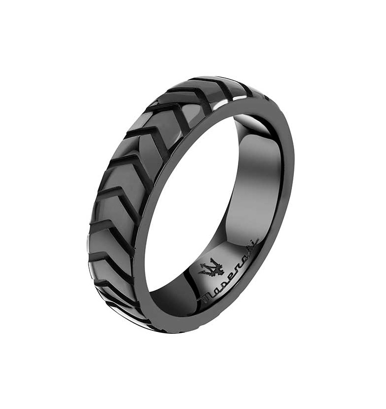 Maserati Stylový pánský prsten Ceramic JM226ATZ880 61 mm - Prsteny Prsteny bez kamínku