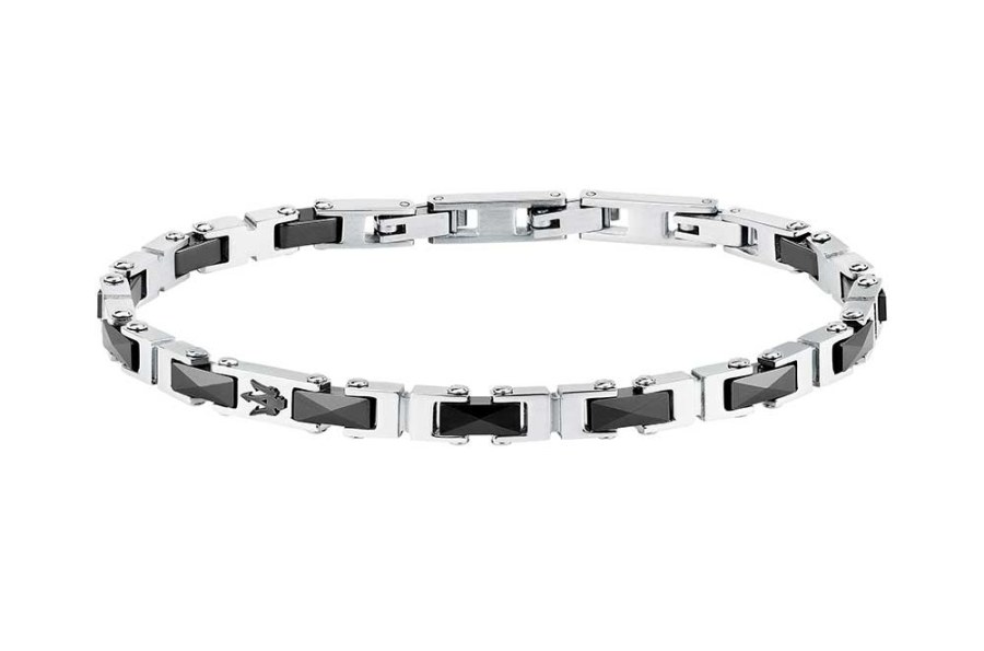 Maserati Moderní pánský náramek Ceramic JM226ATZ81 - Náramky Řetízkové náramky