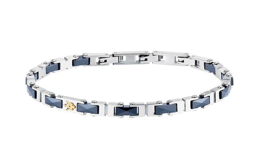 Maserati Fashion pánský náramek Ceramic JM226ATZ82 - Náramky Řetízkové náramky