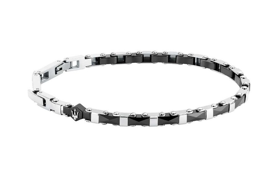 Maserati Moderní pánský náramek Ceramic JM226ATZ83