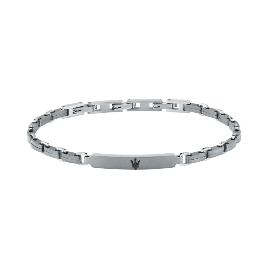 Maserati Pánský náramek z titanu a oceli Titanium JM426AXF06
