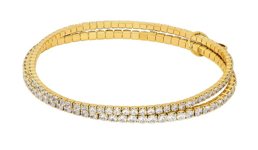 Michael Kors Dvojitý tenisový náramek se zirkony Brilliance Kors MKJ8359CZ710 Michael Kors Dvojitý tenisový náramek se zirkony Brilliance Kors MKJ8359CZ710 - Náramky Náramky s přívěsky