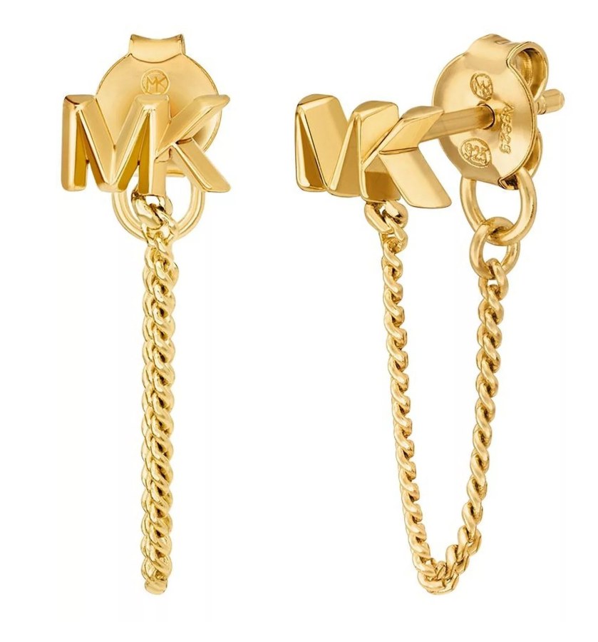 Michael Kors Fashion pozlacené visací náušnice Premium MKC1782710 - Náušnice Visací náušnice