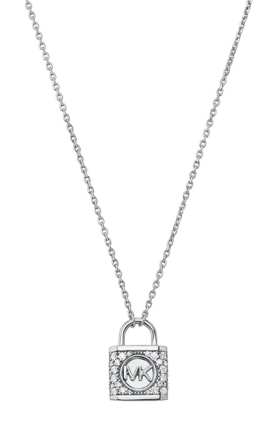 Michael Kors Fashion stříbrný náhrdelník se zirkony Kors MK MKC1629AN040 (řetízek, přívěsek) Michael Kors Fashion stříbrný náhrdelník se zirkony Kors MK MKC1629AN040 (řetízek, přívěsek) - Náhrdelníky
