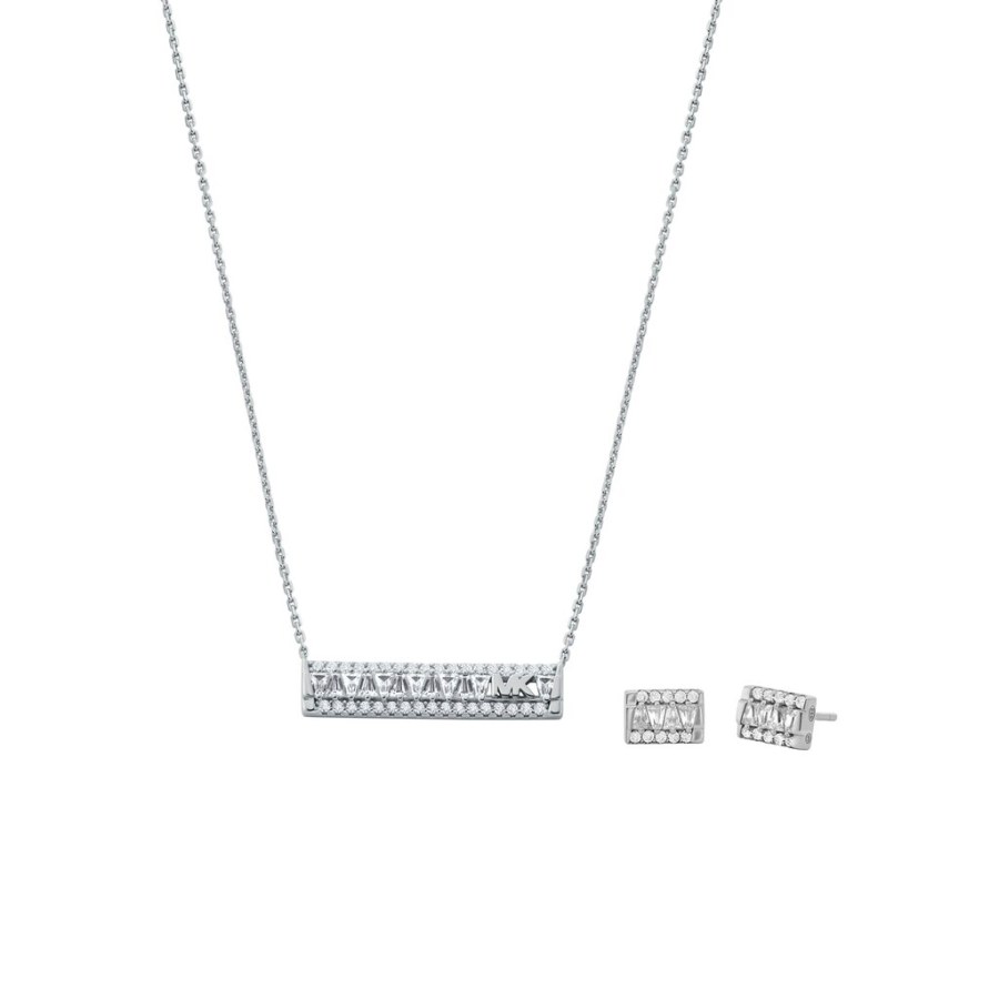 Michael Kors Nádherná souprava šperků se zirkony MKC1688SET (náušnice, řetízek, přívěsek) - Sety šperků Soupravy šperků