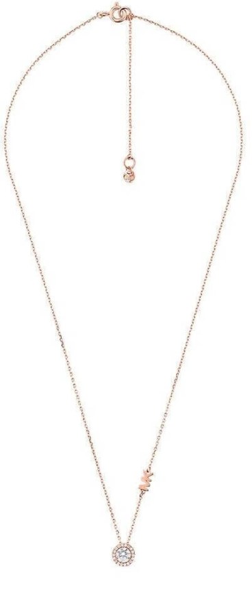 Michael Kors Něžný bronzový náhrdelník se zirkony MKC1208AN791 - Náhrdelníky