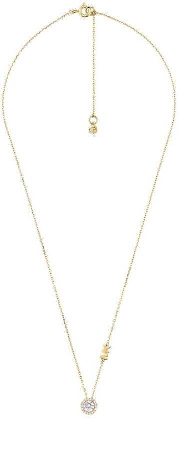 Michael Kors Něžný pozlacený náhrdelník se zirkony MKC1208AN710 - Náhrdelníky