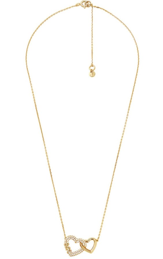 Michael Kors Něžný pozlacený náhrdelník se zirkony MKC1641AN710 - Náhrdelníky