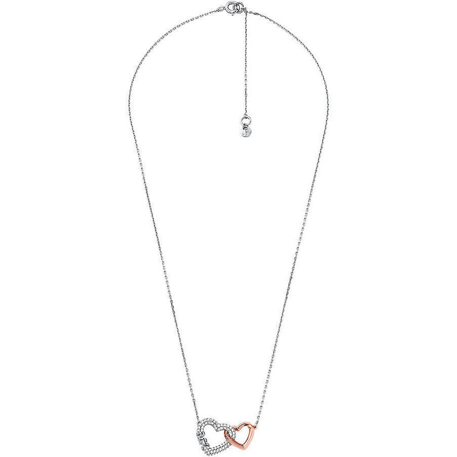 Michael Kors Něžný stříbrný náhrdelník se zirkony MKC1641AN931 - Náhrdelníky