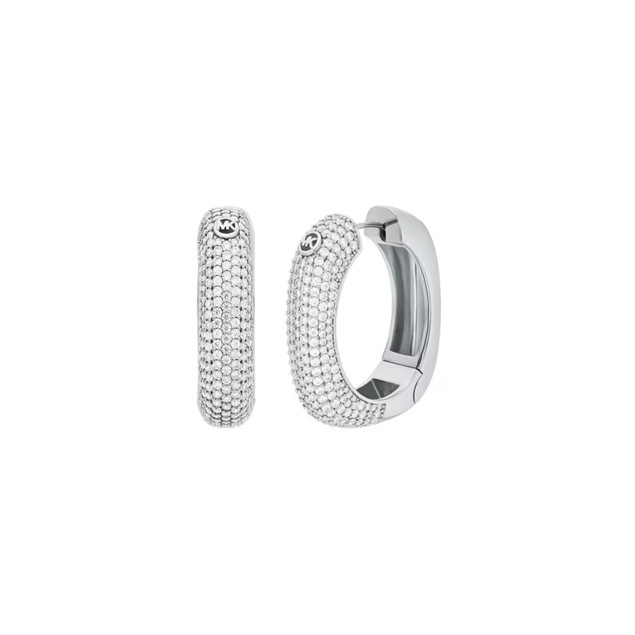 Michael Kors Oslnivé oválné náušnice Premium MKJ8604040 - Náušnice Kruhy