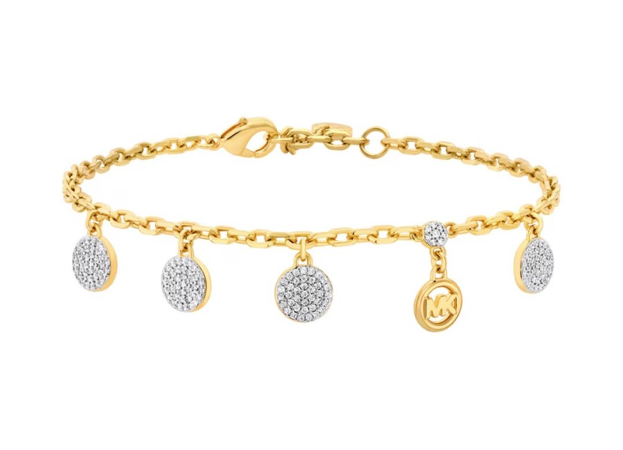 Michael Kors Pozlacený náramek se zirkony Premium MKJ8631931 - Náramky Náramky s&nbsp;přívěsky