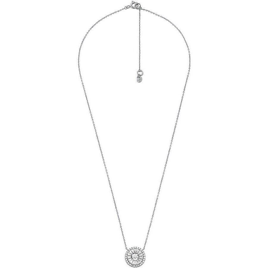 Michael Kors Slušivý stříbrný náhrdelník se zirkony MKC1634AN040 - Náhrdelníky