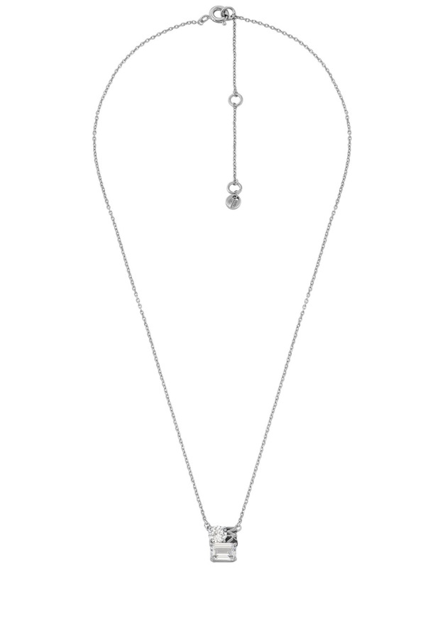 Michael Kors Slušivý stříbrný náhrdelník se zirkony MKC1660CZ040 - Náhrdelníky