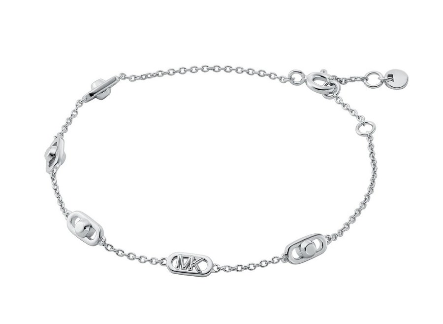 Michael Kors Stříbrný dámský náramek Astor Link MKC173600040 Michael Kors Stříbrný dámský náramek Astor Link MKC173600040 - Náramky Řetízkové náramky