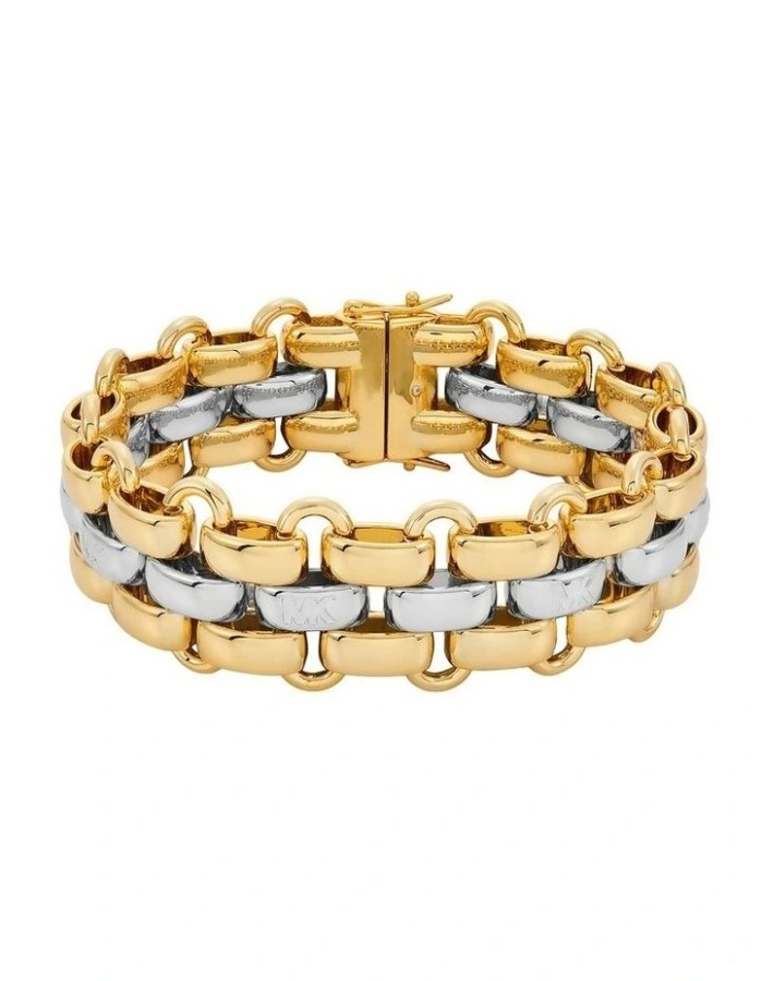 Michael Kors Stylový pozlacený náramek Premium MKJ8592931