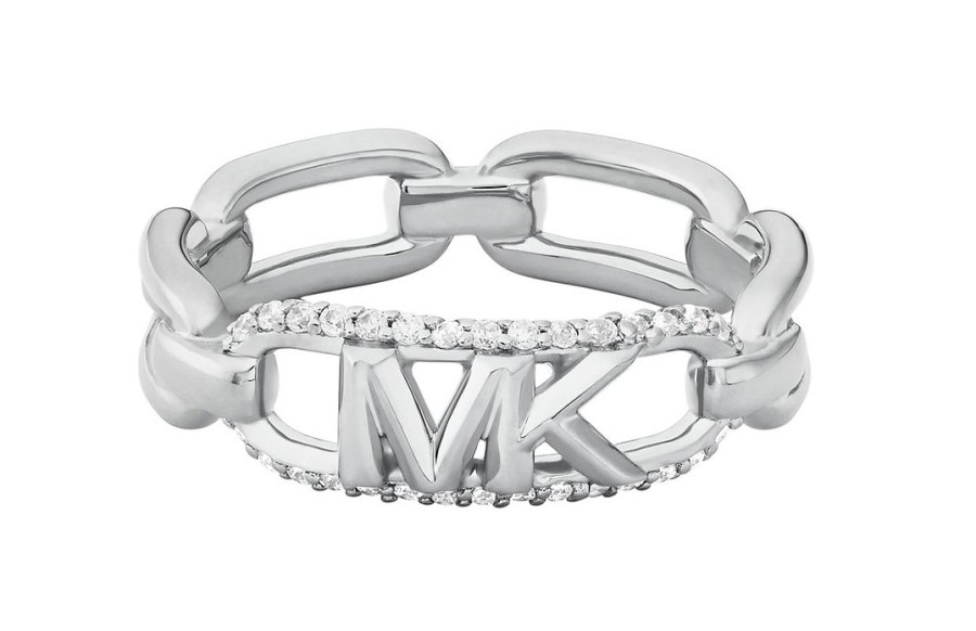 Michael Kors Stříbrný prsten se zirkony Premium MKC1658CZ040 60 mm Michael Kors Stříbrný prsten se zirkony Premium MKC1658CZ040 60 mm - Prsteny Prsteny s kamínkem