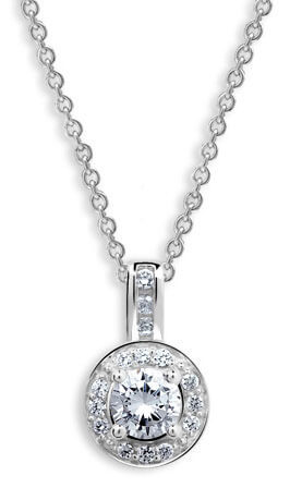 Modesi Půvabný stříbrný náhrdelník WAIYS-P (řetízek, přívěsek) - Náhrdelníky